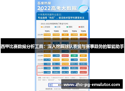 西甲比赛数据分析工具：深入挖掘球队表现与赛事趋势的智能助手